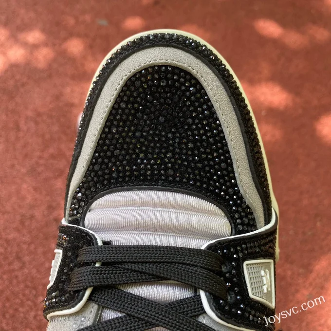 Louis Vuitton Trainer Water Diamond Black Grey Guangzhou Version