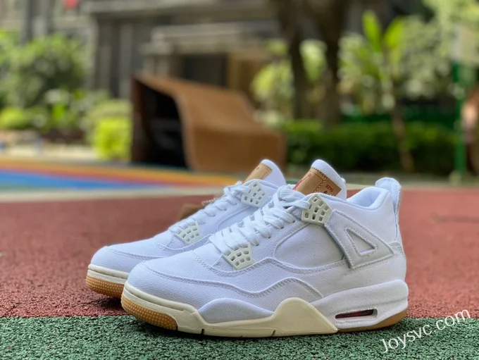 Air Jordan 4 x Levis AO2571-100 White