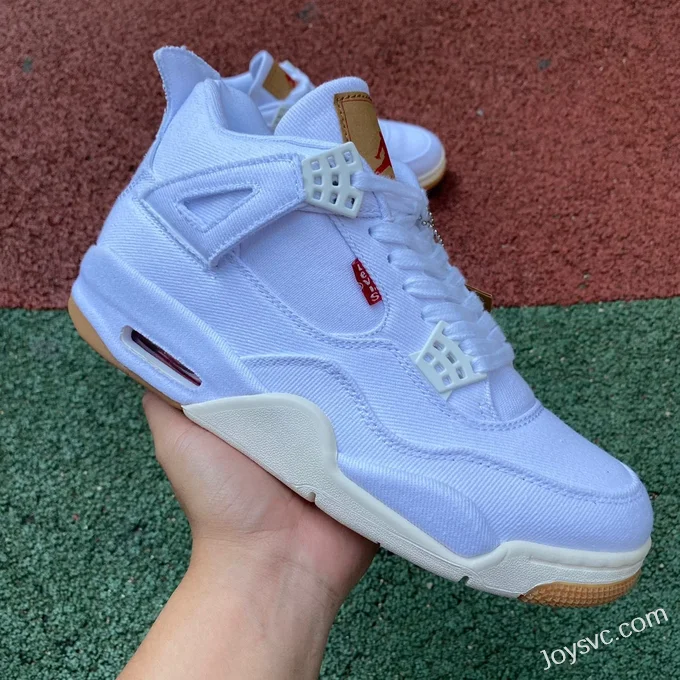 Air Jordan 4 x Levis AO2571-100 White