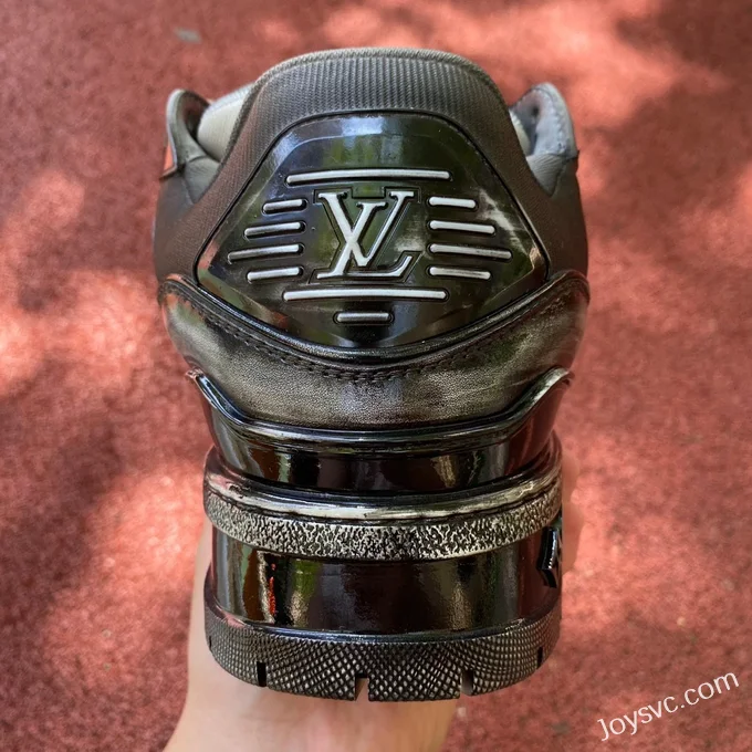 Louis Vuitton Trainer Maxi Distressed Black Guangzhou Version