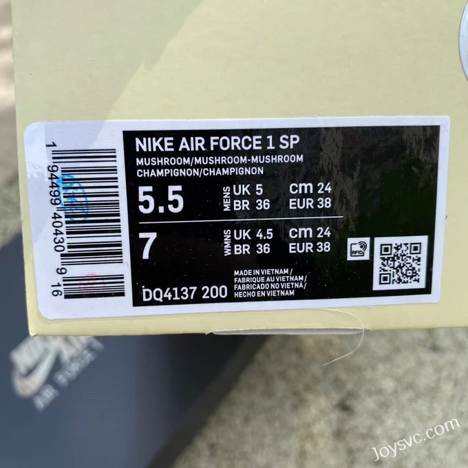 Nike Air Force 1 AF1 Billie Eilish Collaboration Wheat Green Low-Top DQ4137-200