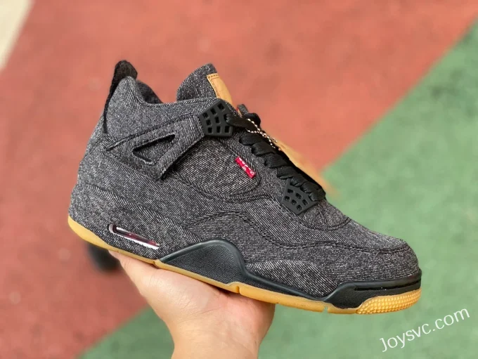 Air Jordan 4 x Levis AQ9103-001 Black