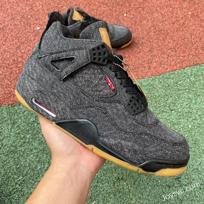 Air Jordan 4 x Levis AQ9103-001 Black