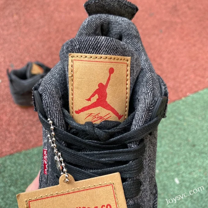 Air Jordan 4 x Levis AQ9103-001 Black