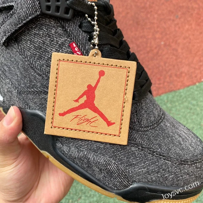 Air Jordan 4 x Levis AQ9103-001 Black