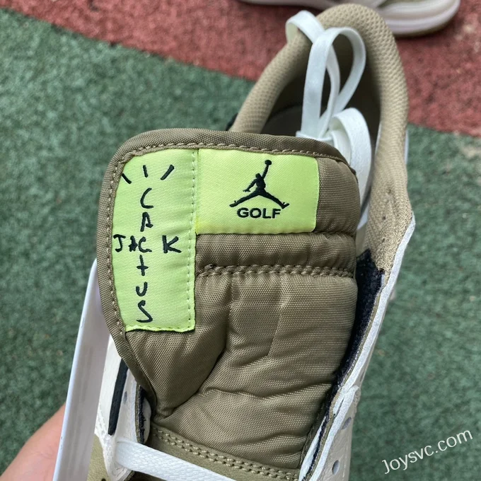 Travis Scott x Air Jordan 1 Low FZ3124-200 Grey Matcha Green Reverse Swoosh