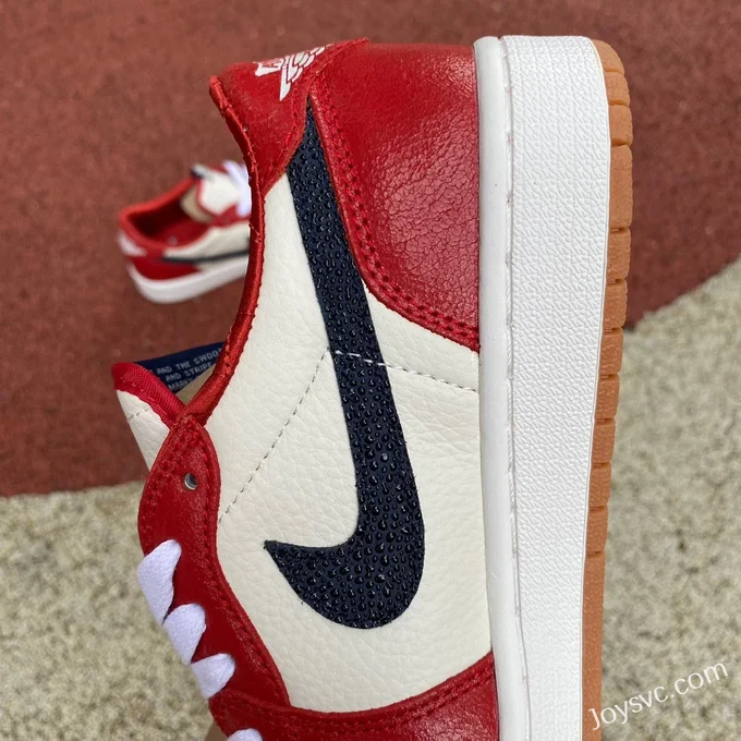 Air Jordan 1 Low CZ0790-100 White Red Hook Low-Top