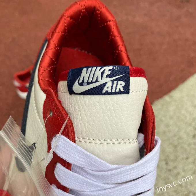 Air Jordan 1 Low CZ0790-100 White Red Hook Low-Top