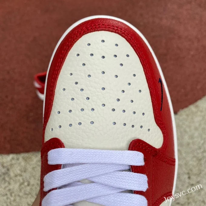 Air Jordan 1 Low CZ0790-100 White Red Hook Low-Top