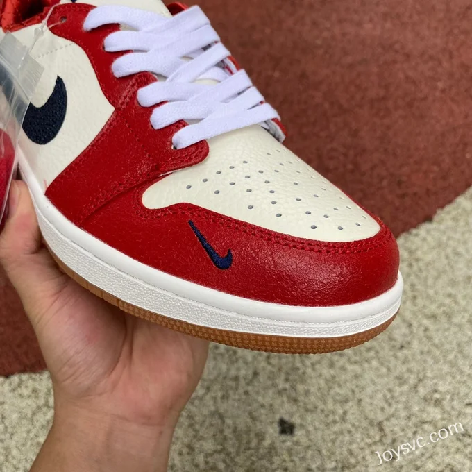 Air Jordan 1 Low CZ0790-100 White Red Hook Low-Top