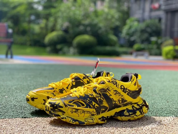 Balenciaga Track 1.0 Black Yellow Sneakers