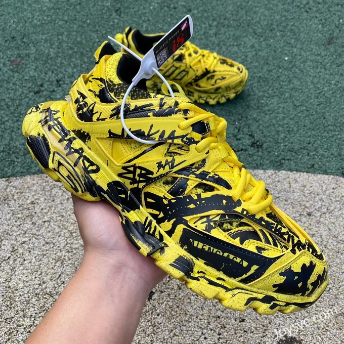 Balenciaga Track 1.0 Black Yellow Sneakers