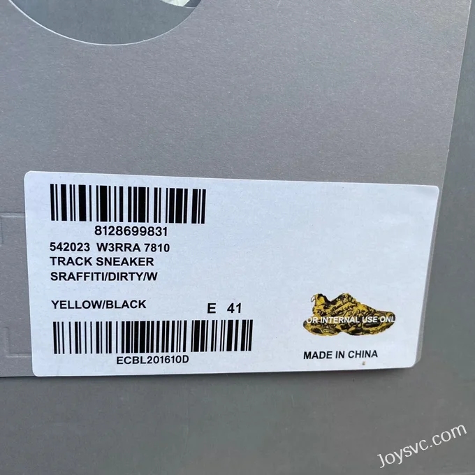 Balenciaga Track 1.0 Black Yellow Sneakers