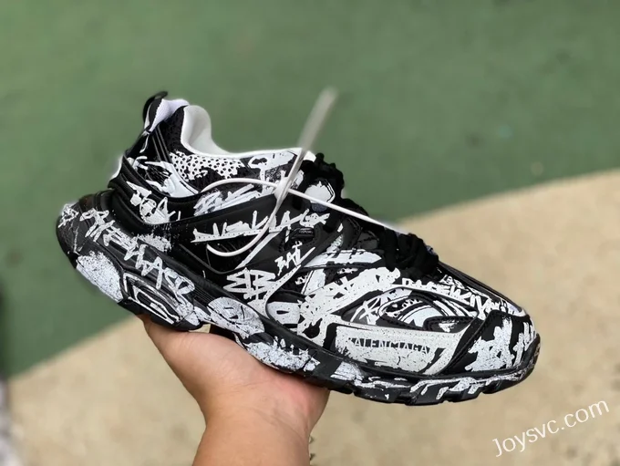 Balenciaga Track 1.0 Black White Sneakers