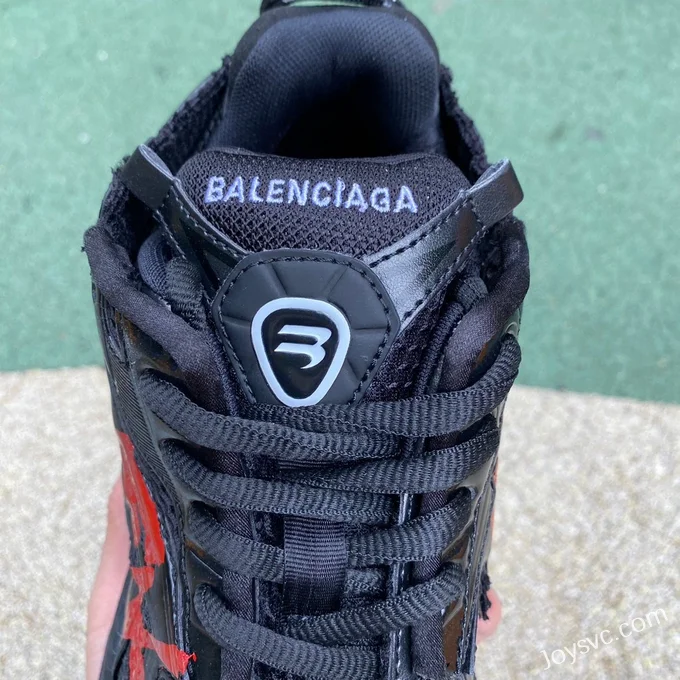 Balenciaga 7.0 Black Red Pure Original Vintage Dad Shoes