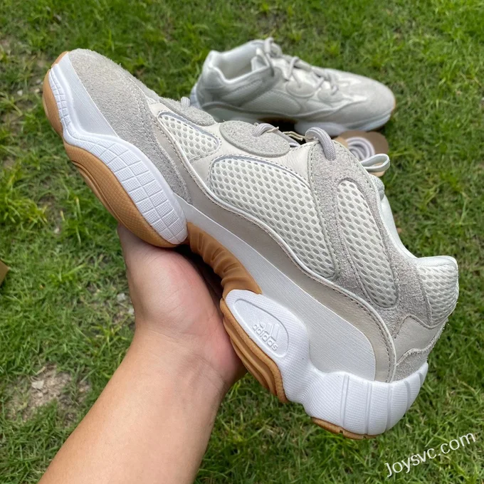 Adidas Yeezy 500 in Bone White with Gum Sole