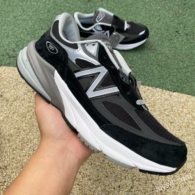 New Balance 990V6 Black Grey White Retro Running Shoes M990BK6