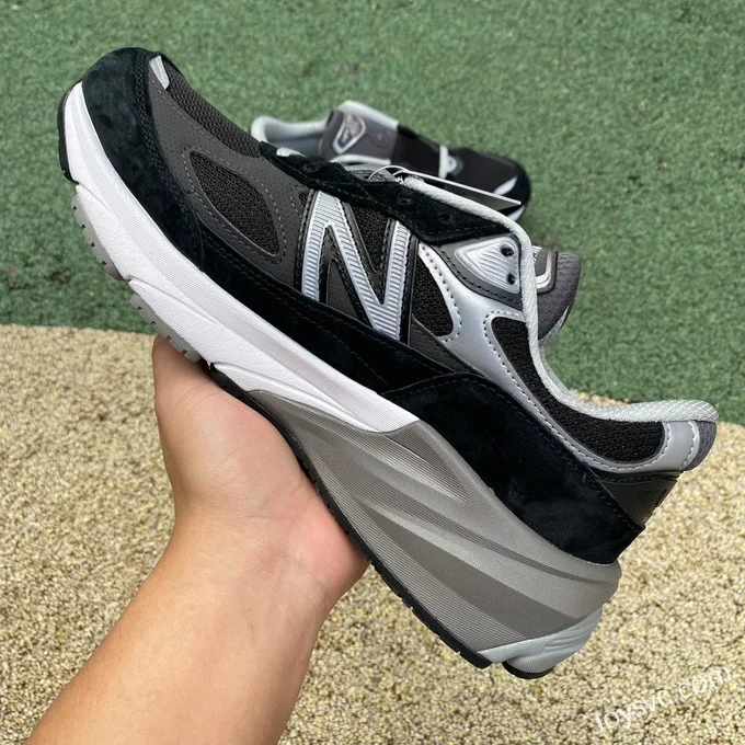 New Balance 990V6 Black Grey White Retro Running Shoes M990BK6