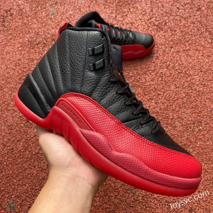 Air Jordan 12 Flu Game Black Red 130690-002