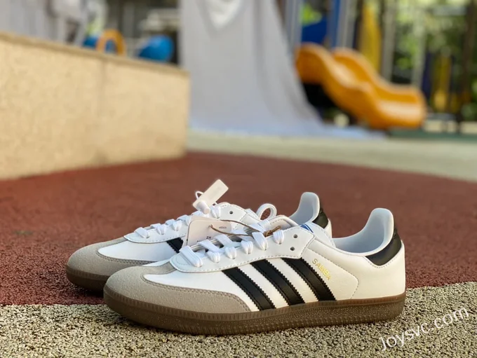 Adidas Samba OG White Grey Black Retro Sneakers HO1877