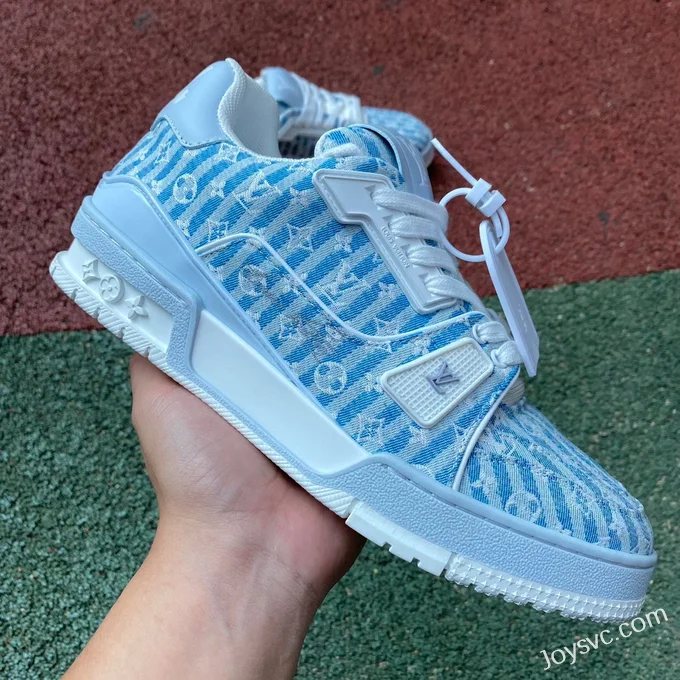 Louis Vuitton Trainer Blue White Guangzhou Version