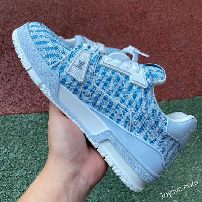 Louis Vuitton Trainer Blue White Guangzhou Version