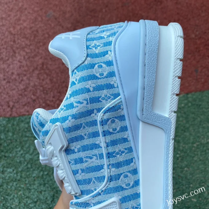 Louis Vuitton Trainer Blue White Guangzhou Version