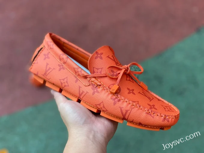 Louis Vuitton Driver Orange Moccasin