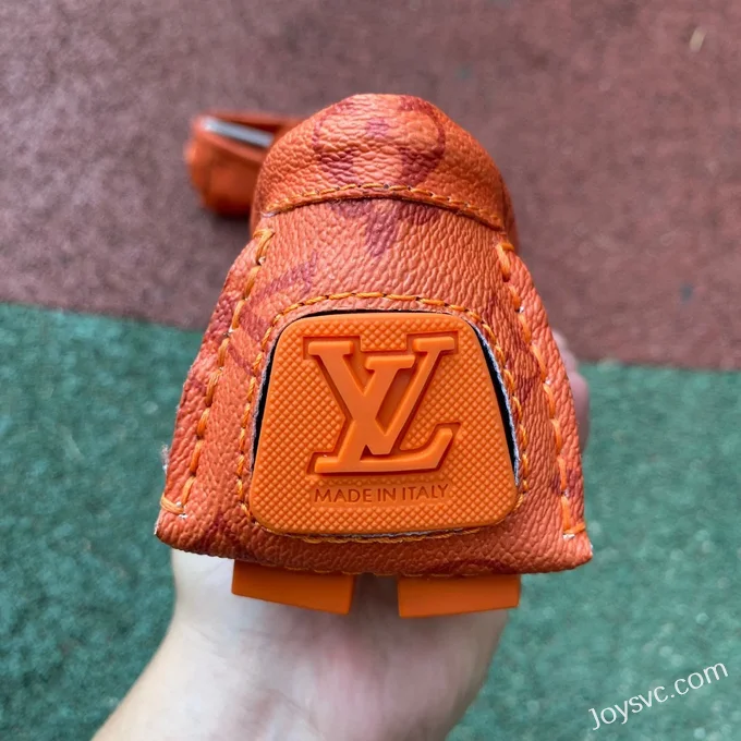 Louis Vuitton Driver Orange Moccasin