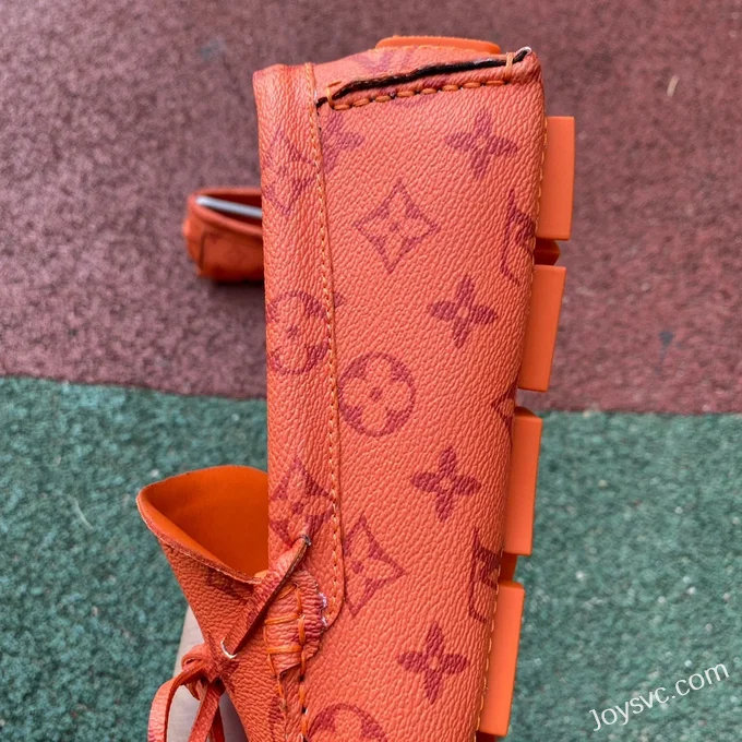 Louis Vuitton Driver Orange Moccasin