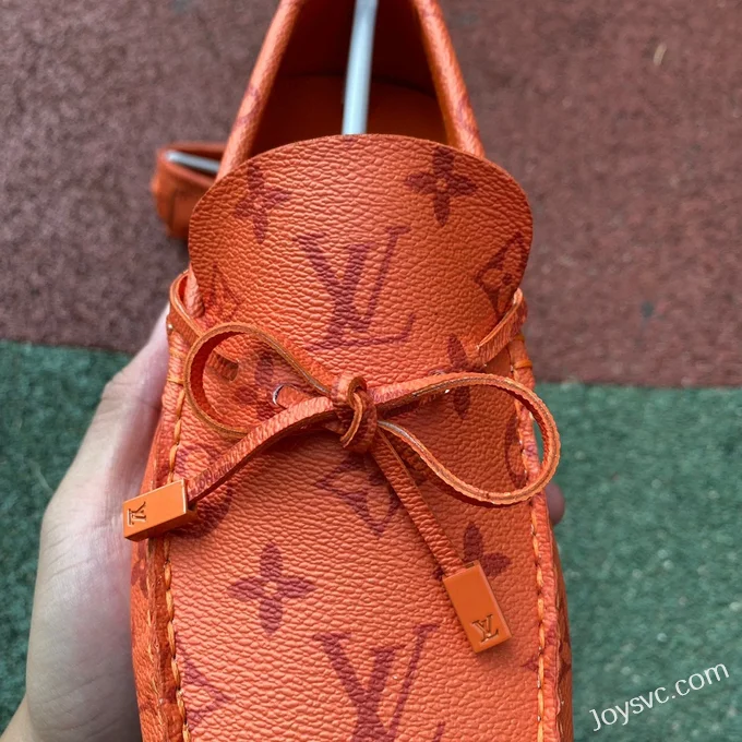 Louis Vuitton Driver Orange Moccasin