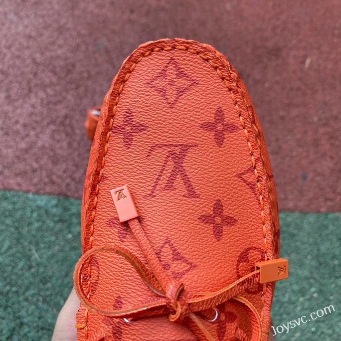 Louis Vuitton Driver Orange Moccasin