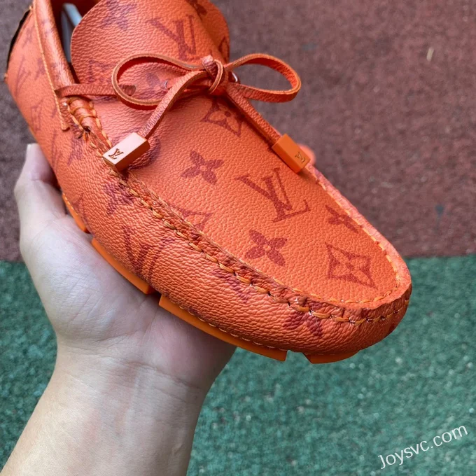 Louis Vuitton Driver Orange Moccasin