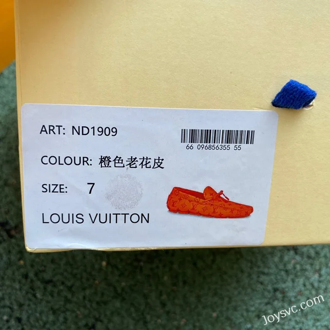 Louis Vuitton Driver Orange Moccasin