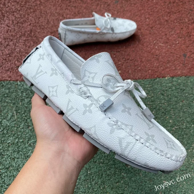 Louis Vuitton Driver White Moccasin