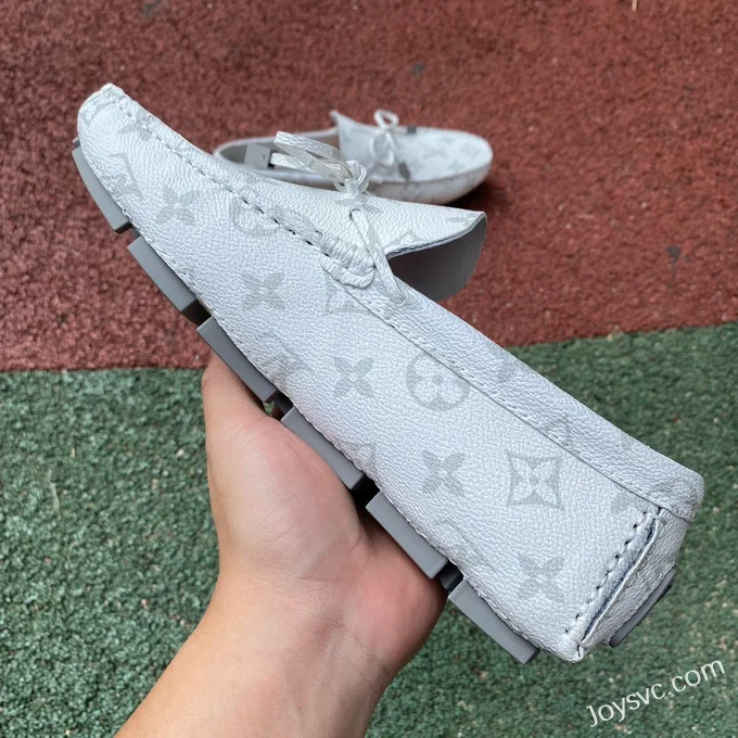 Louis Vuitton Driver White Moccasin