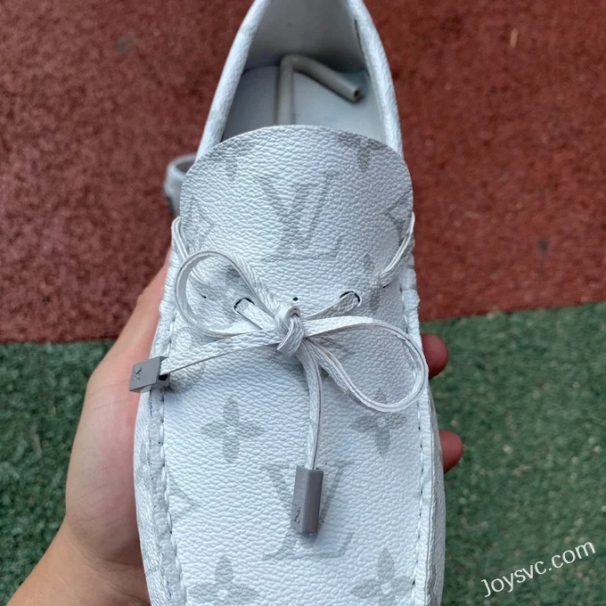 Louis Vuitton Driver White Moccasin