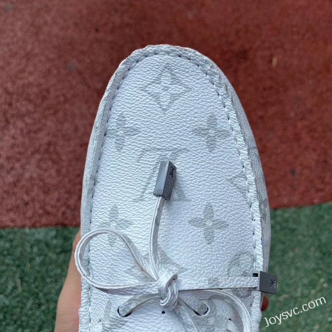 Louis Vuitton Driver White Moccasin