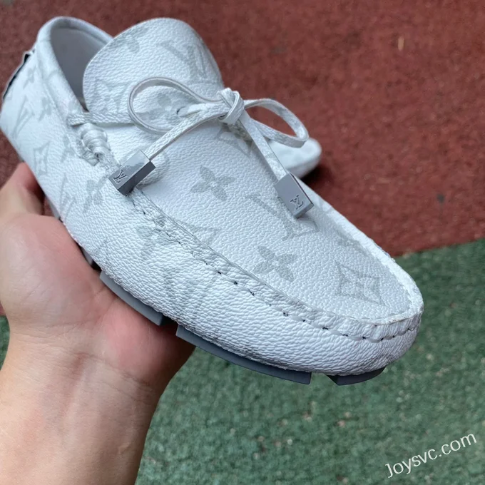 Louis Vuitton Driver White Moccasin