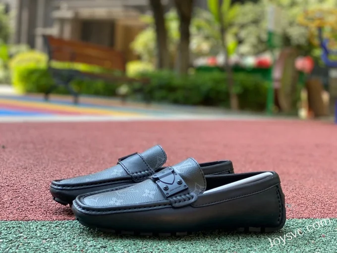 Louis Vuitton Driver Black Moccasin