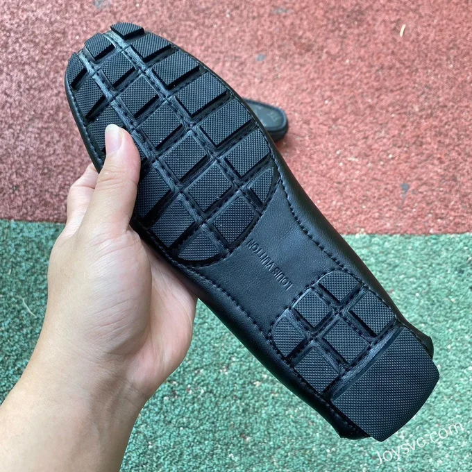 Louis Vuitton Driver Black Moccasin