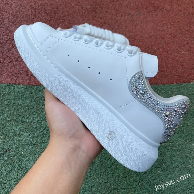 Alexander McQueen Grey Strass Spoiler Casual Sneakers