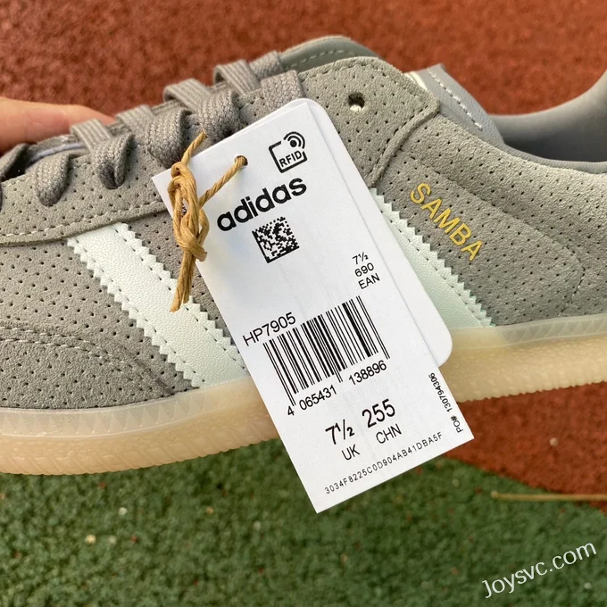 Adidas Samba OG Grey Retro Sneakers HP7905