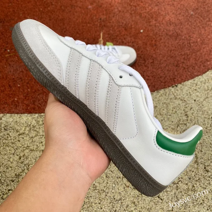 Adidas x KITH Samba White Green Retro Sneakers FX5398