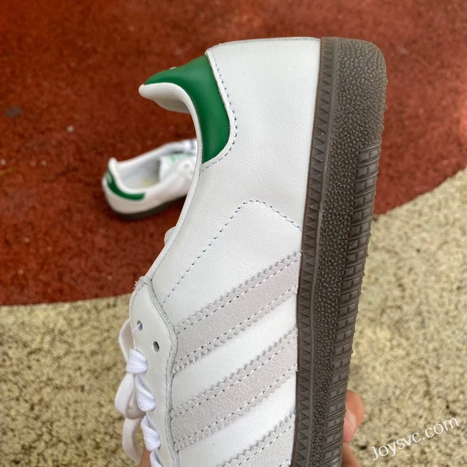 Adidas x KITH Samba White Green Retro Sneakers FX5398