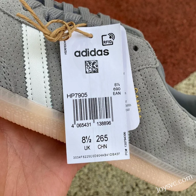 Adidas x KITH Samba Grey Retro Sneakers HP790