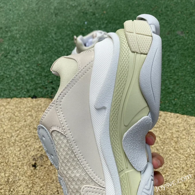 Balenciaga White Grey Triple S Vintage Dad Shoes