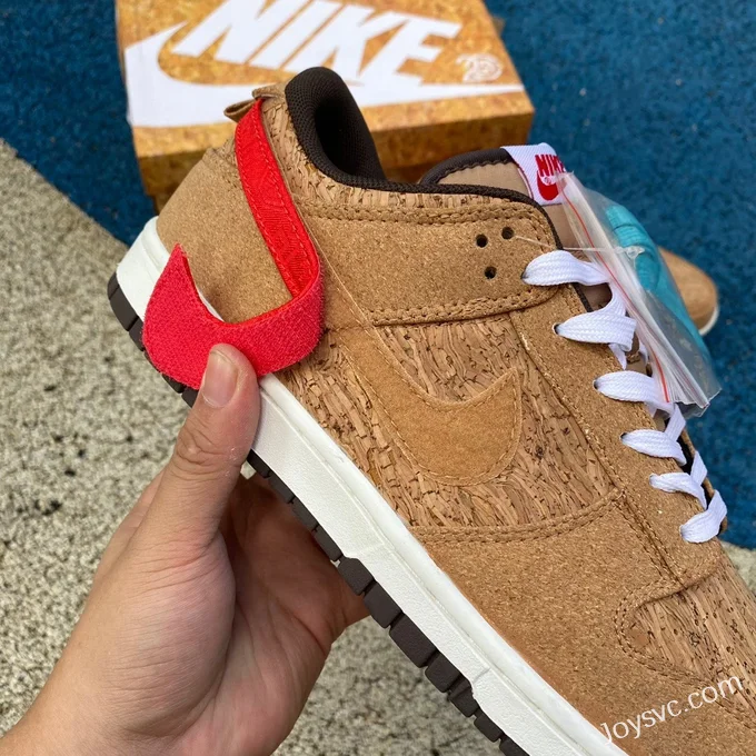 CLOT x Nike Dunk Low 20th Anniversary Cork Retro Sneakers FN0317-121