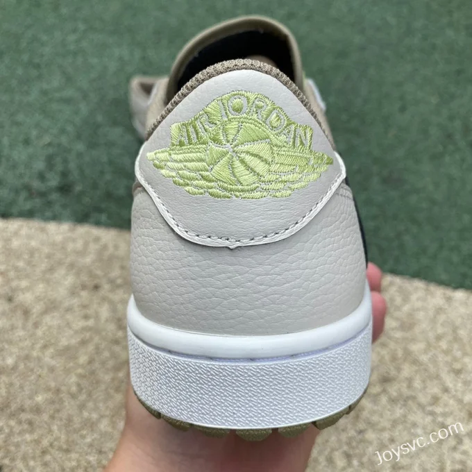 Travis Scott x Air Jordan 1 Low FZ3124-200 Avocado Pure Version