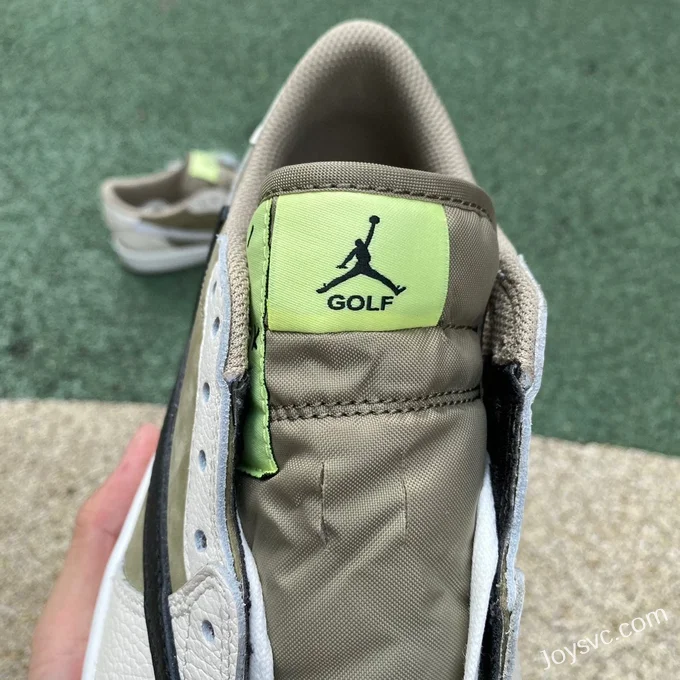 Travis Scott x Air Jordan 1 Low FZ3124-200 Avocado Pure Version